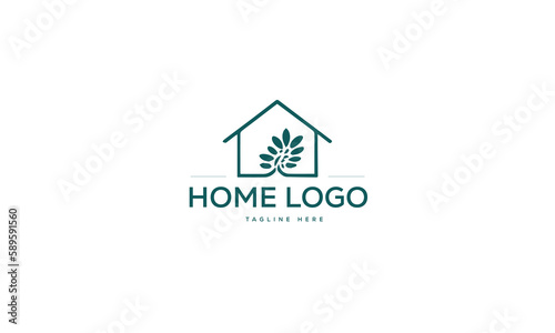 Vector minimalist real estate house vector logo.Real Estate logo, Builder logo, and Minimalist Real Estate Logo Design Template ,Builder, Roof Construction Vector Illustration