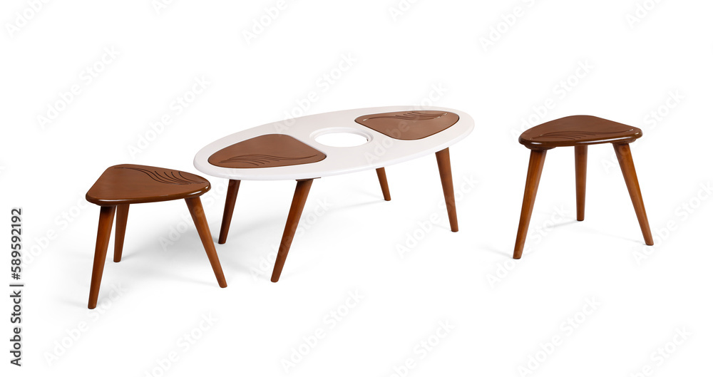wooden coffee table isolated on white background wooden coffee table isolated on white background