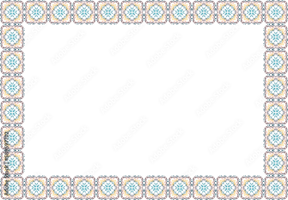 Decorative floral frame. Elegant element for design in Eastern style, place for text. Floral golden border. Lace illustration for invitations and greeting cards. Decorative floral frame. Elegant element for design in Eastern style, place for text. Floral golden border. Lace illustration for invitations and greeting cards.