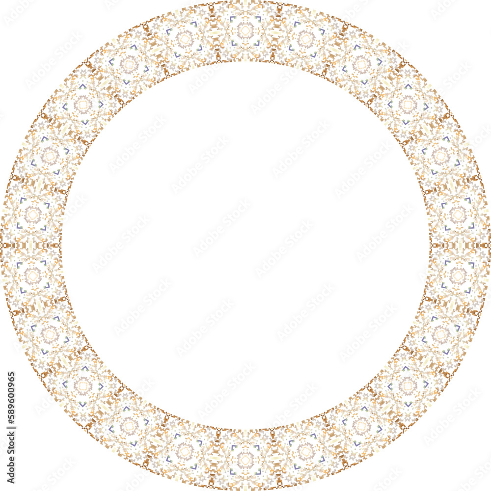 Decorative floral frame. Elegant element for design in Eastern style, place for text. Floral golden border. Lace illustration for invitations and greeting cards. Decorative floral frame. Elegant element for design in Eastern style, place for text. Floral golden border. Lace illustration for invitations and greeting cards.