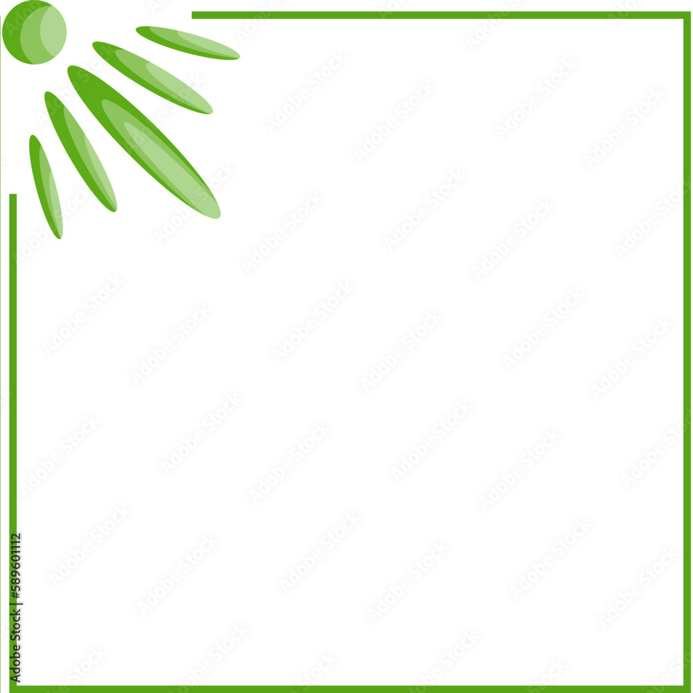 Fototapeta premium splash corner square vector