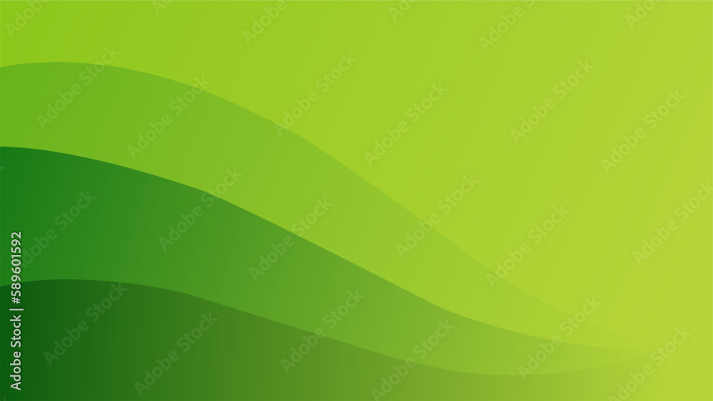 Simple abstract background. Shiny gradient green background. Vector illustration of abstract background for wallpaper, layout banner, display or design graphic