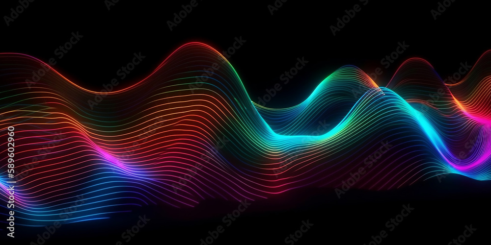 Neon Symphony: Bold and Dynamic 3D Rendering Neon Symphony: Bold and Dynamic 3D Rendering