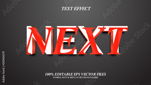 Next 3D Editable Text Effect