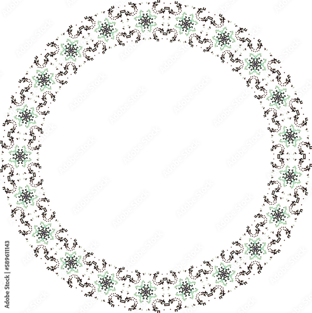 Decorative frame with floral pattern. Elegant element for design in Eastern style, place for text. Floral border. Lace illustration for invitations and greeting cards. Decorative frame with floral pattern. Elegant element for design in Eastern style, place for text. Floral border. Lace illustration for invitations and greeting cards.