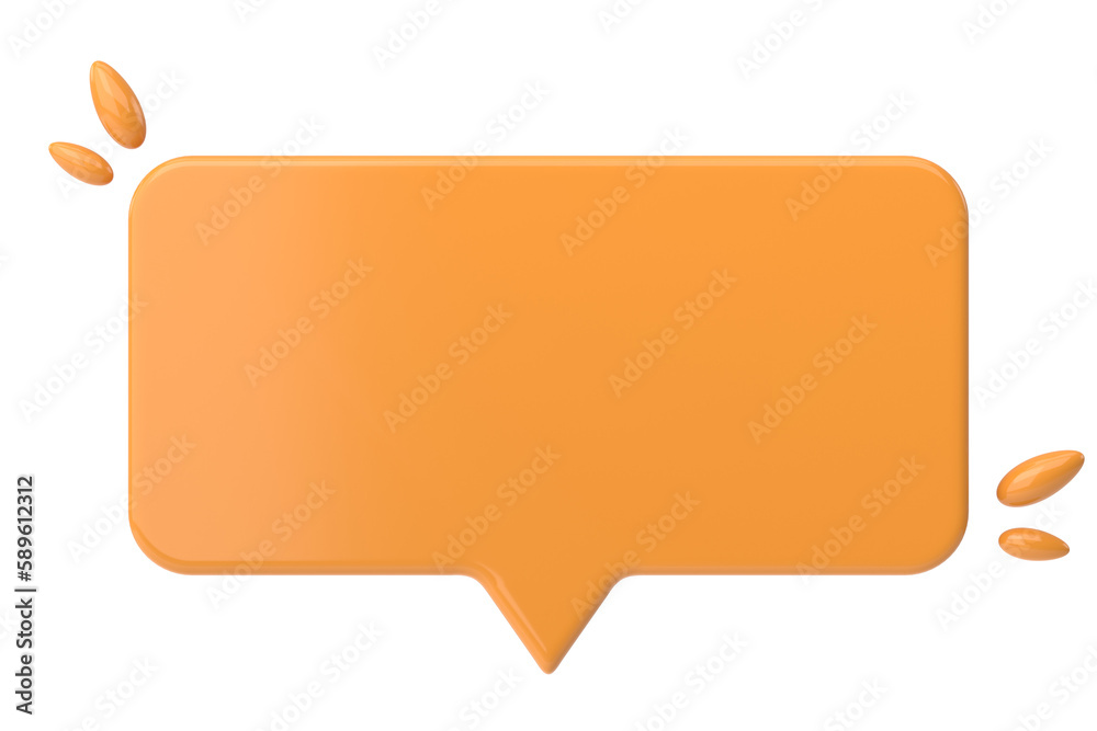 Speech bubble. Chat bubble. 3D illustration. Speech bubble. Chat bubble. 3D illustration.