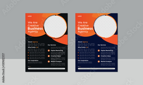modern stylish trend professional business flyer design corporate