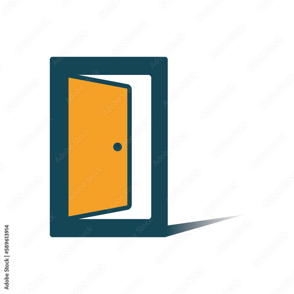 door icon design vector template door icon design vector template