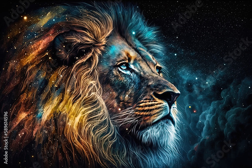Celestial Beast. Cosmic Lion