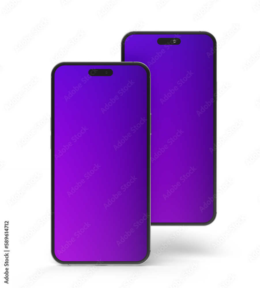 Smartphone realistic 3d render illustration with transparent background Smartphone realistic 3d render illustration with transparent background