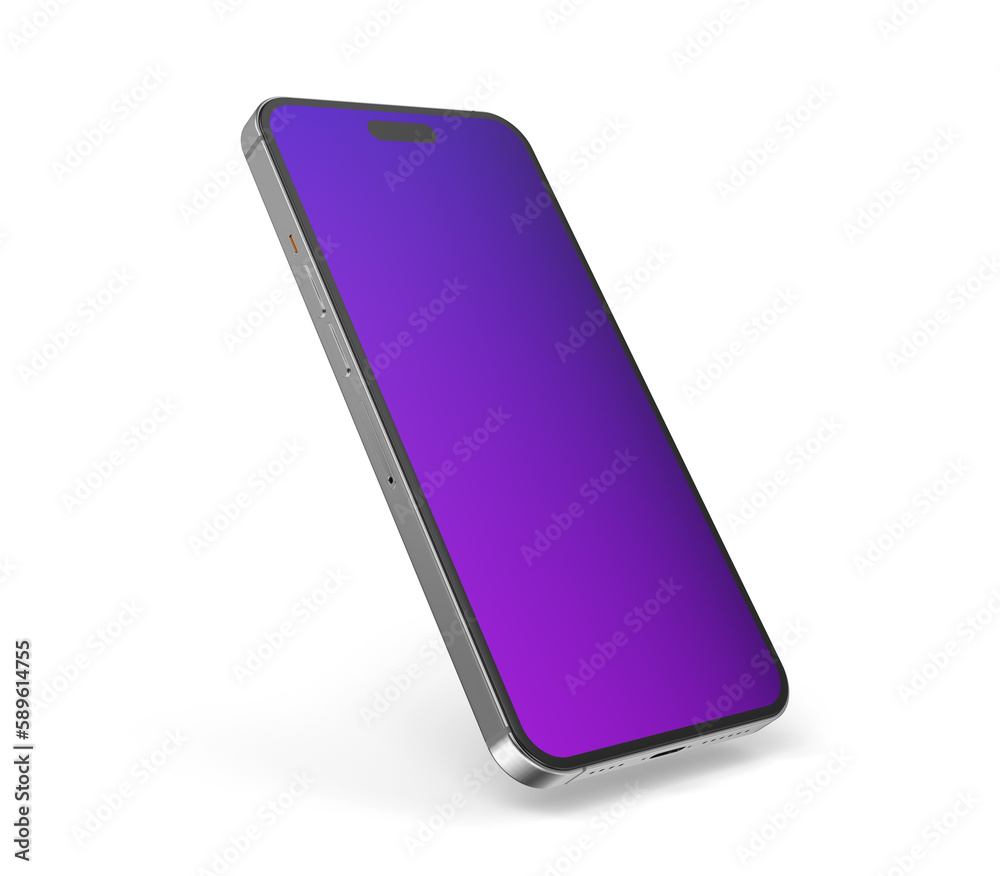 Smartphone realistic 3d render illustration with transparent background Smartphone realistic 3d render illustration with transparent background