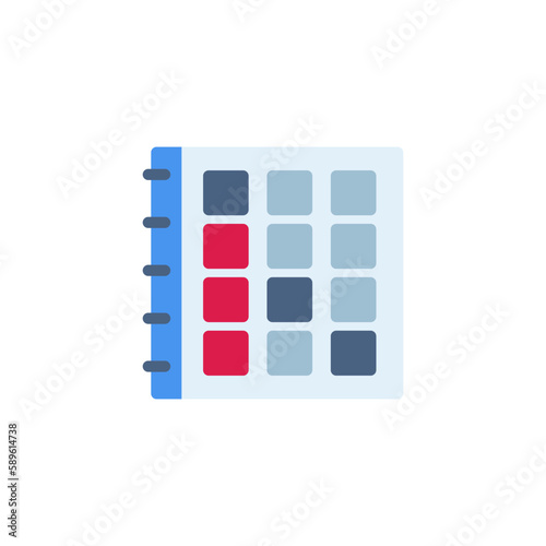 calendar vector icon flat style. perfect use for presentation  website  application and more. simple modern icon design color style