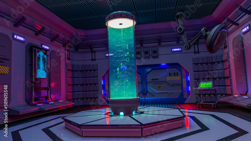 Εκτύπωση καμβά laboratory where clones are made scene five