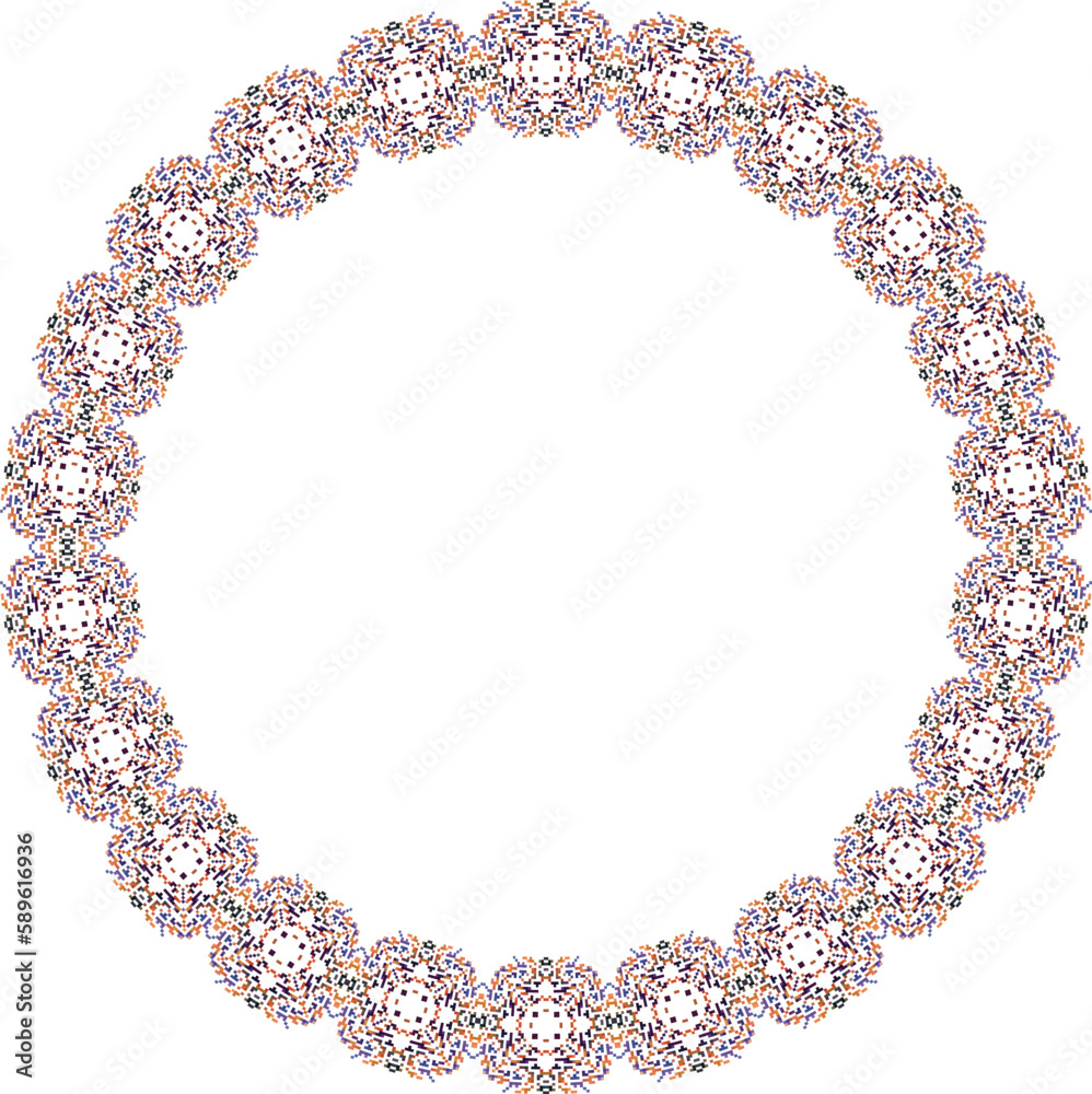 Decorative frame with floral pattern. Elegant element for design in Eastern style, place for text. Floral border. Lace illustration for invitations and greeting cards. Decorative frame with floral pattern. Elegant element for design in Eastern style, place for text. Floral border. Lace illustration for invitations and greeting cards.