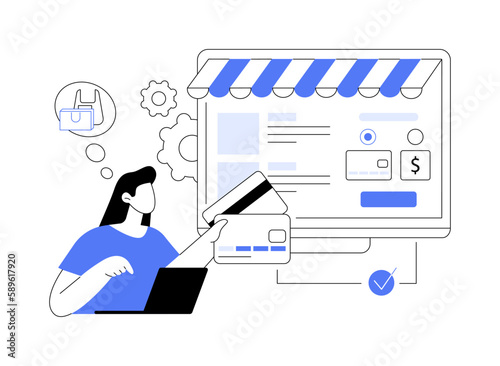 Payment options abstract concept vector illustration.