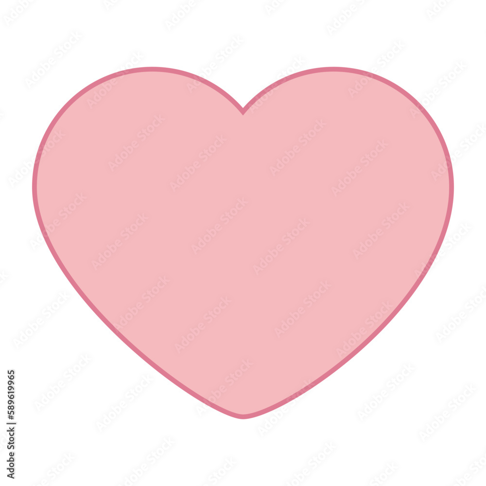 Small pink drawn cartoon cute style heart, element for wallpaper, wrapping paper, packaging, greeting cards, birthday and holiday posters Small pink drawn cartoon cute style heart, element for wallpaper, wrapping paper, packaging, greeting cards, birthday and holiday posters