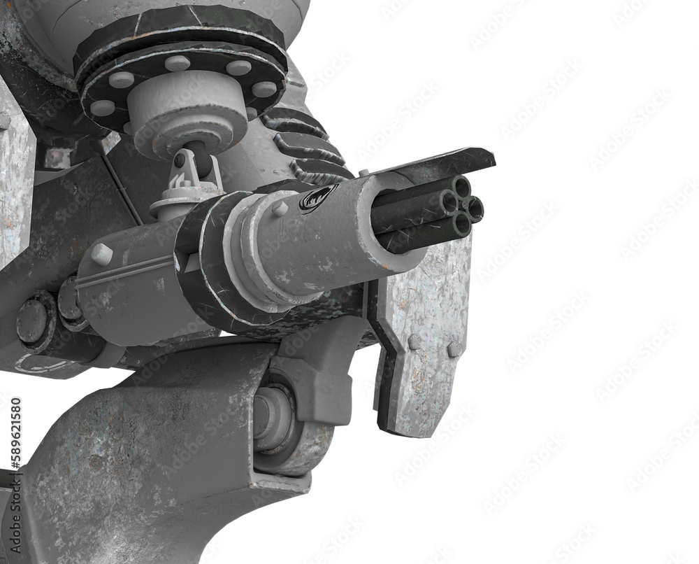 close up on the machine gun on scout machine close up on the machine gun on scout machine