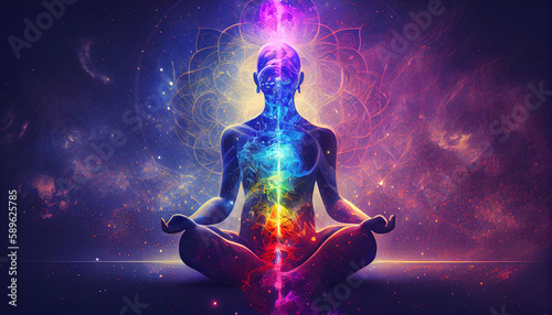 Meditation and spiritual practice concept