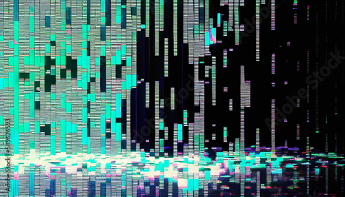 Distorted Device Screen Static/Background - Generative Ai © Ai Inspire