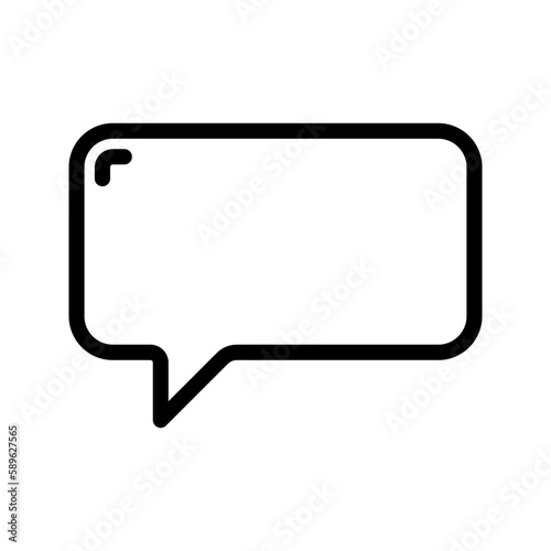 Speech Bubble icon. sign for mobile concept and web design. vector illustration