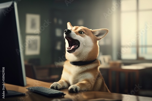 Shiba Inu cries in joy within the trading room