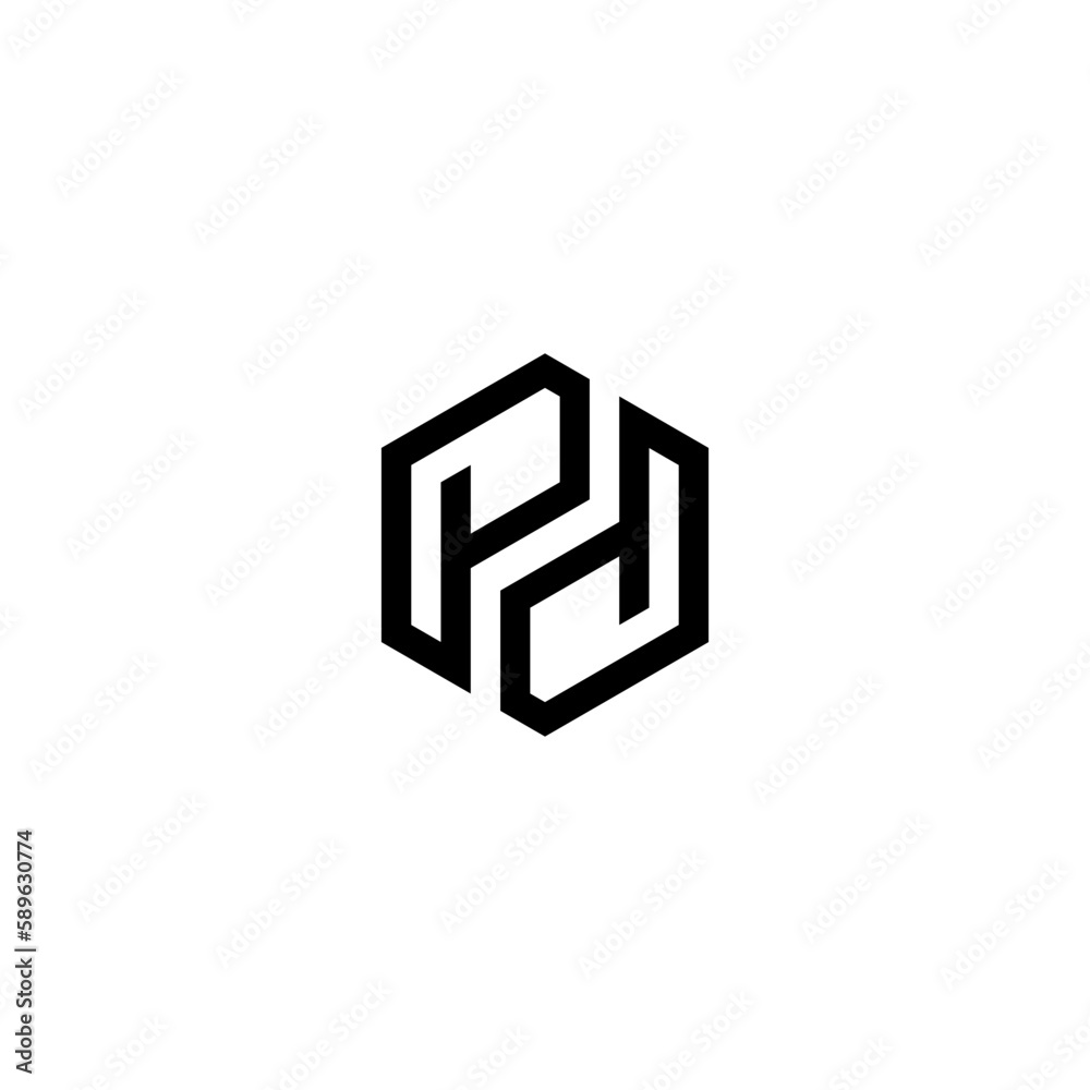 LETTER PH HEXagon DESIGNS TEMPLATE VECTOR LETTER PH HEXagon DESIGNS TEMPLATE VECTOR
