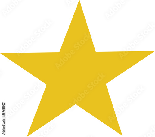 Golden  yellow star icon