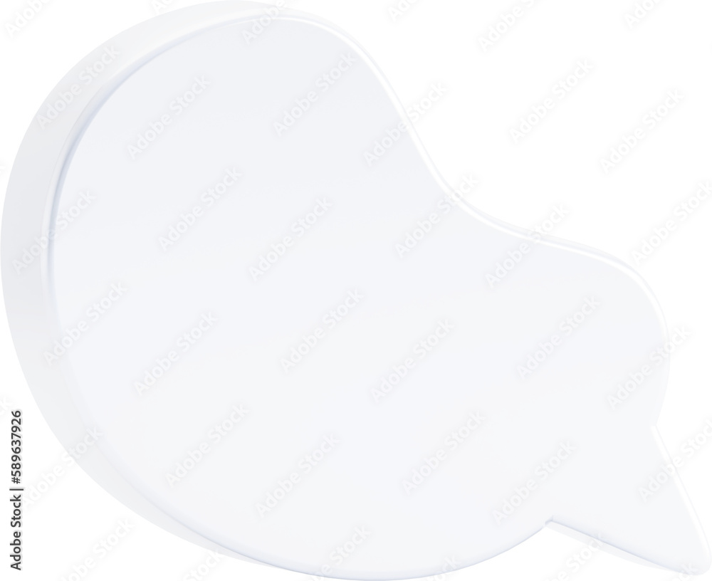 Speech bubbles, 3D Chat bubble talk isolated. Speech bubbles, 3D Chat bubble talk isolated.