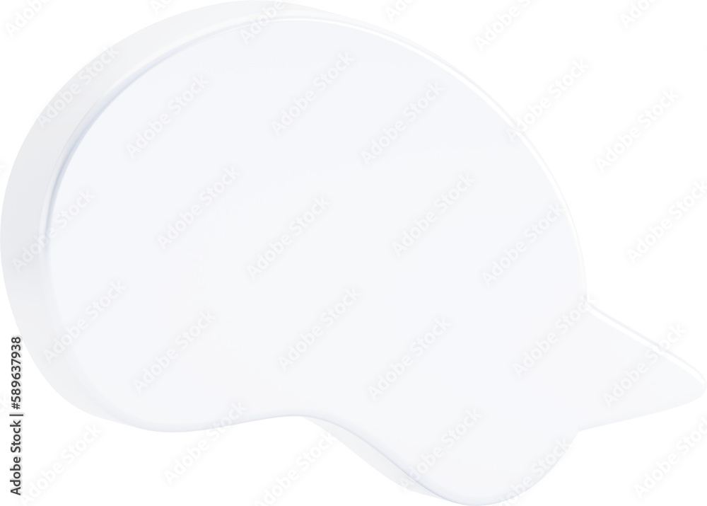 Speech bubbles, 3D Chat bubble talk isolated. Speech bubbles, 3D Chat bubble talk isolated.