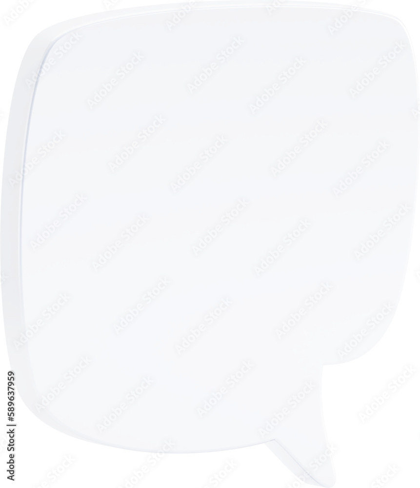 Speech bubbles, 3D Chat bubble talk isolated. Speech bubbles, 3D Chat bubble talk isolated.
