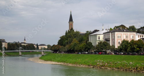 Salzburg Salzach River Bank