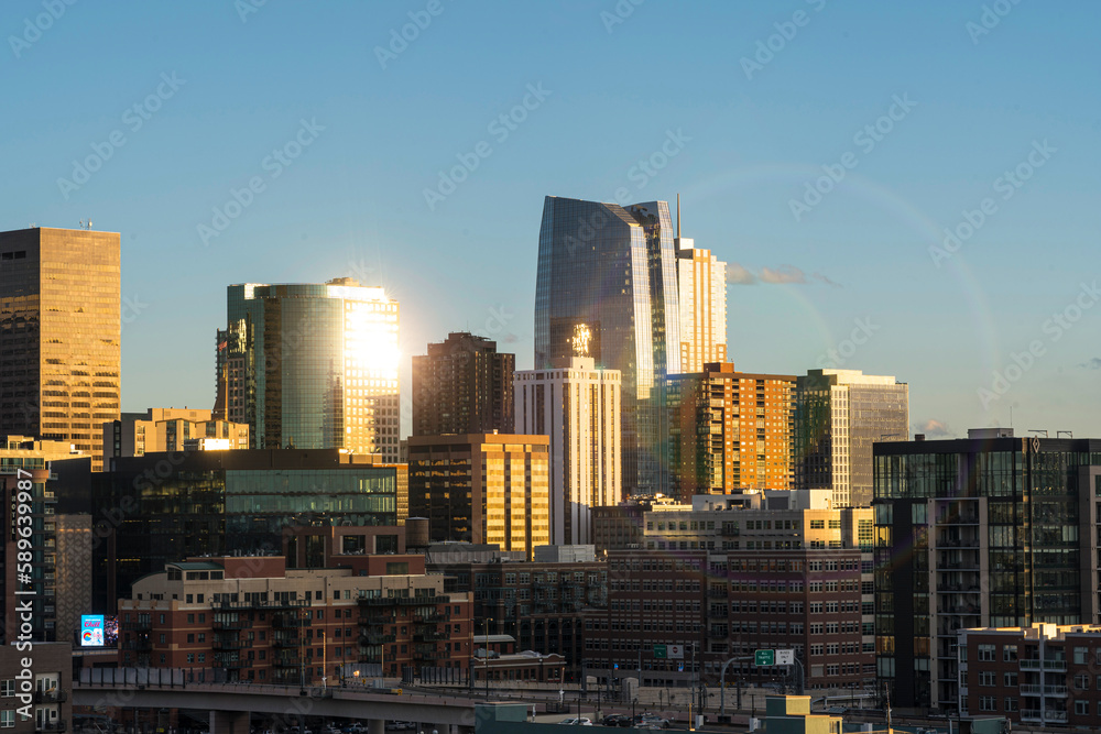 Obraz premium Downtown Denver Skyline