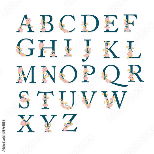 Floral alphabet