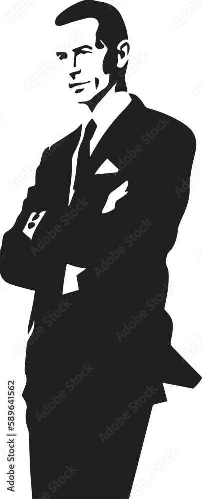 Business man, Vector Illustration, SVG