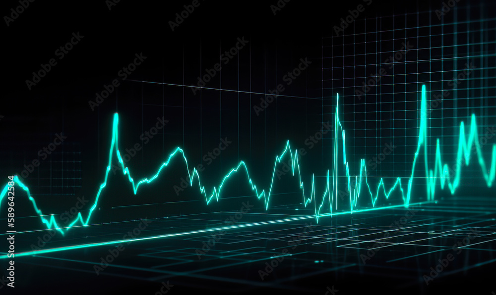 Cardiac rate on a medical display. Restoring heart rate after cardiac arrest. electrocardiogram screen. EKG ECG line Cardiac rate on a medical display. Restoring heart rate after cardiac arrest. electrocardiogram screen. EKG ECG line