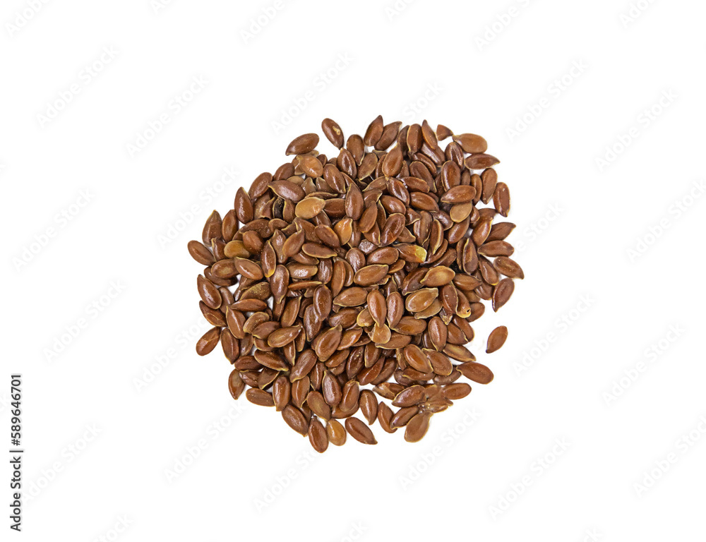 Seeds flax isolate on white background. Selective focus. Seeds flax isolate on white background. Selective focus.