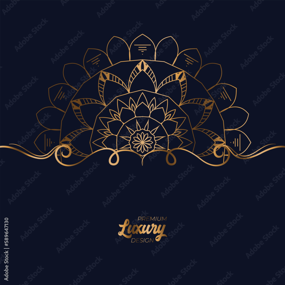 Luxury mandala design background Luxury mandala design background