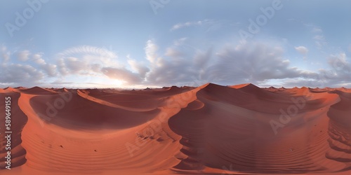 Fotografia sunset in the desert, HDRI, skybox, canyon land
Created using generative AI