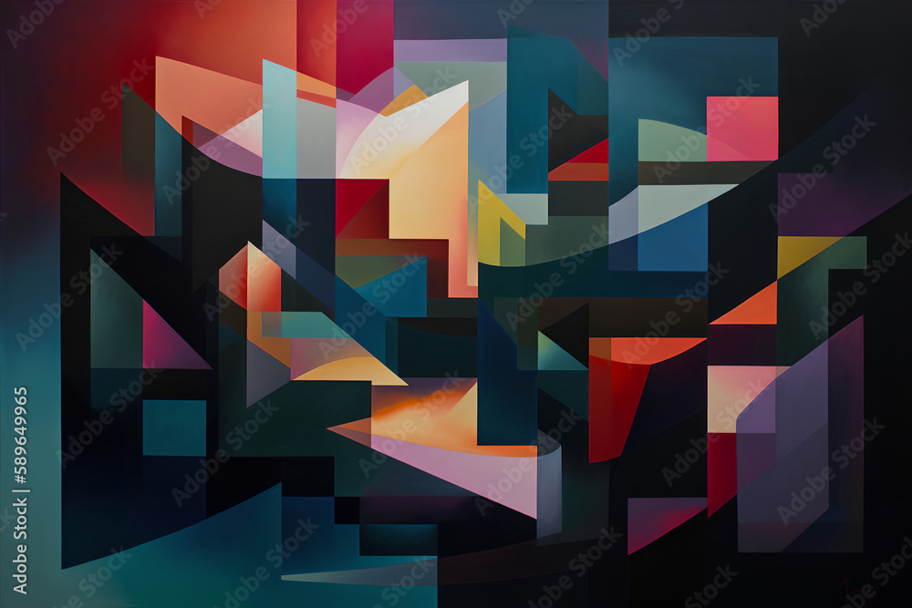 Abstract background with geometric shapes. 3d rendering. Illustration. Abstract background with geometric shapes. 3d rendering. Illustration.