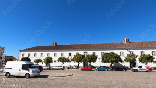 Historical city center in Faro, Portugal on March 1, 2023