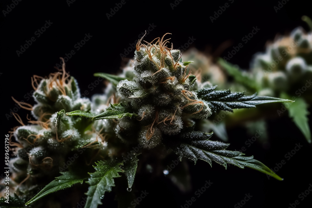 Fresh Medical marijuana and cannabis leaves Fresh Medical marijuana and cannabis leaves