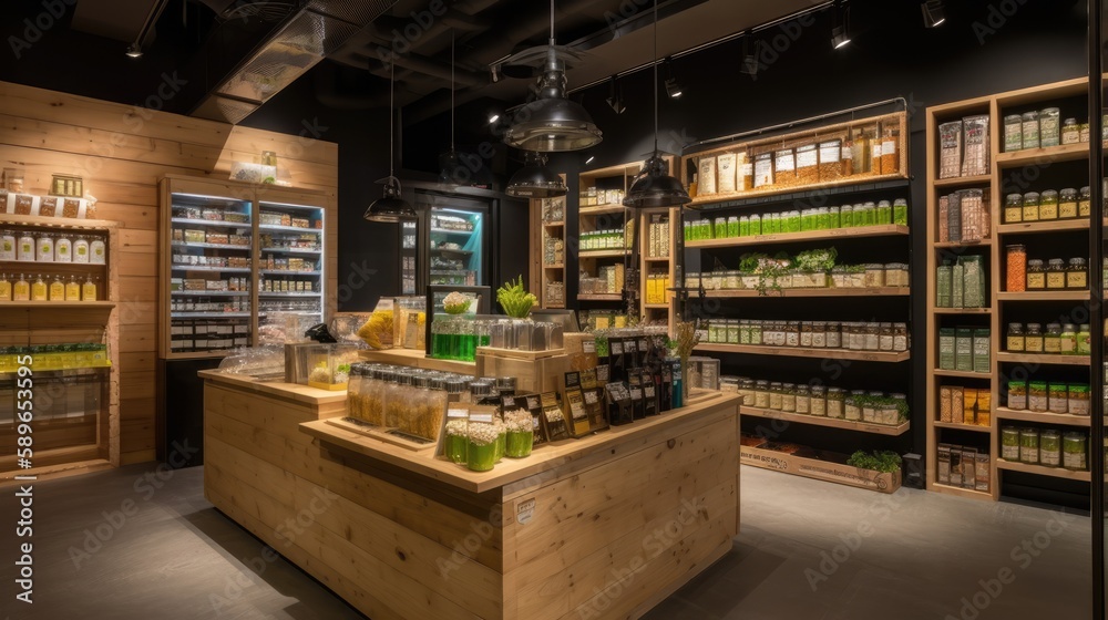 Green Retail: Eco-Friendly and Healthy Food Shopping Experience. Generative AI