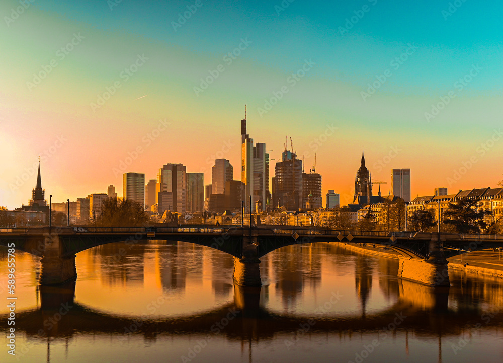 skyline Frankfurt Germany