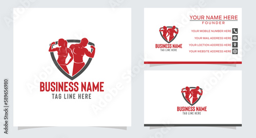Man Woman Fitness Logo