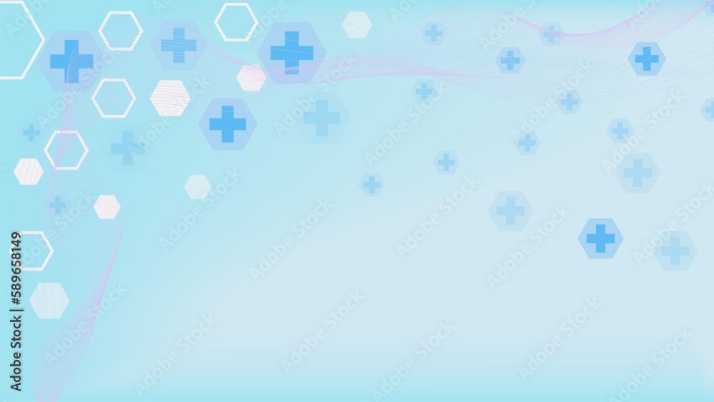 Health care and medical innovation background design concept.