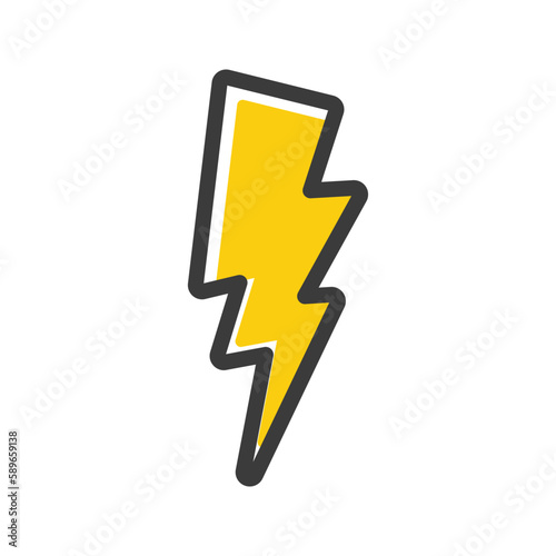 Flash icon. sign for mobile concept and web design. vector illustration Free Download Flash icon. sign for mobile concept and web design. vector illustration - GFXLoad