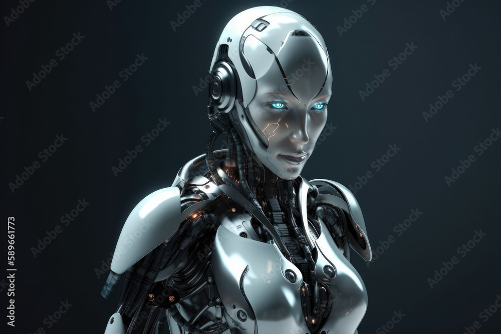 Futuristic Woman with a High-Tech Armor'', generative ai Futuristic Woman with a High-Tech Armor'', generative ai