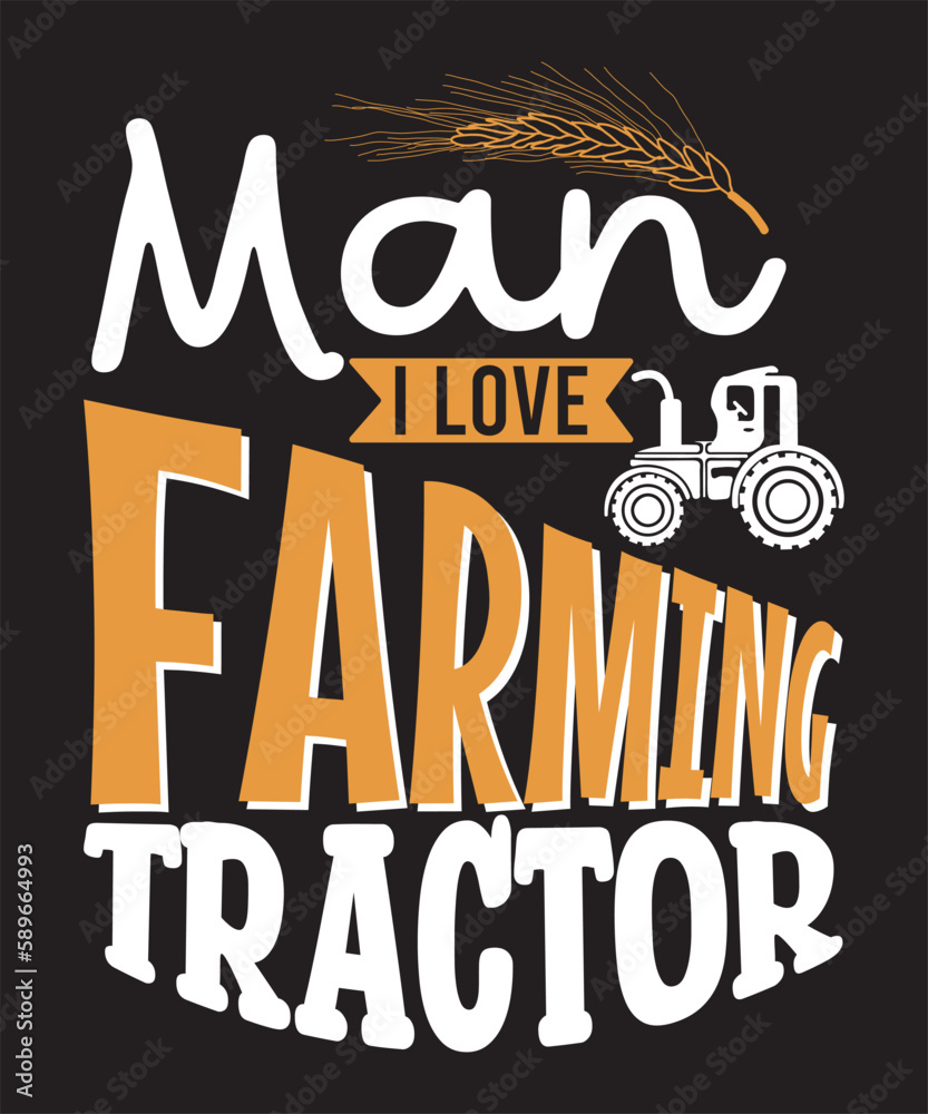 Obraz premium Farming Quote-Custom Typography, Print, Vector, Template design 