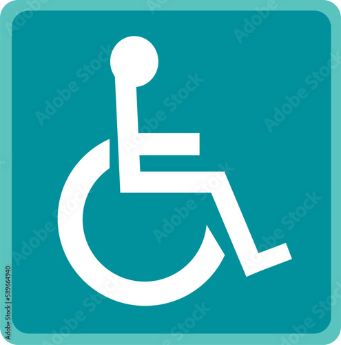 Access sign symbol of Access Wheelchair