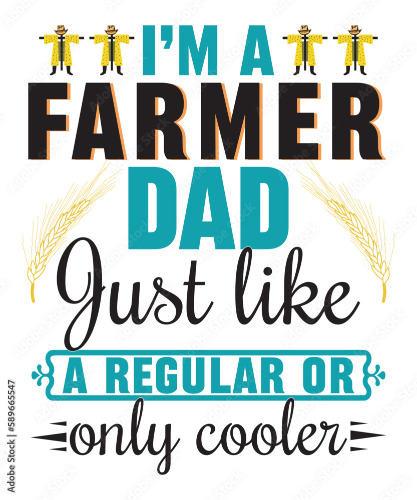 Farming Quote-Custom Typography, Print, Vector, Template design 